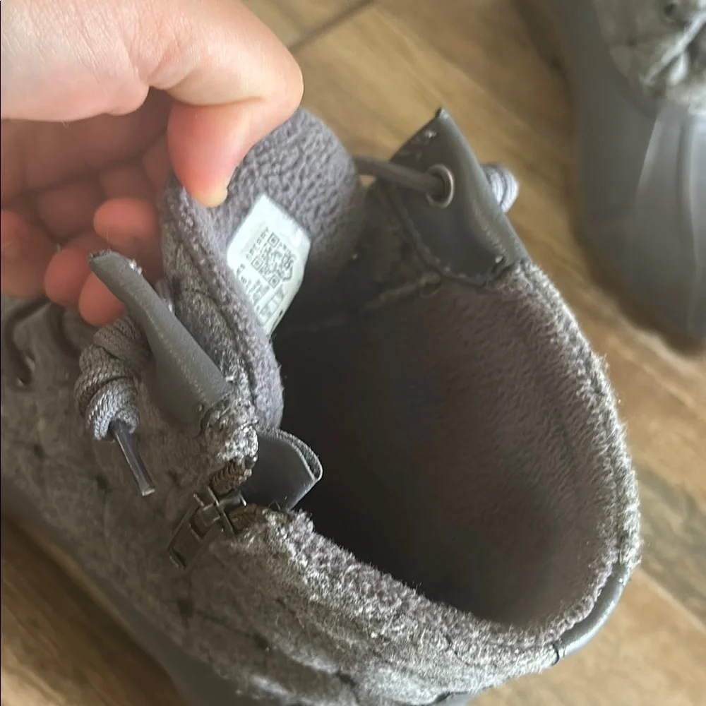 Sperry Charcoal and Taupe Duck Boots - Picture 5 of 7